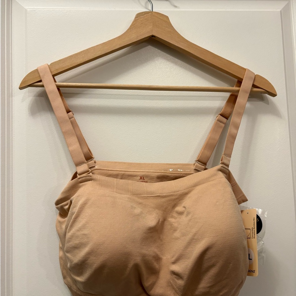 Women's Tan Bandeau Bra